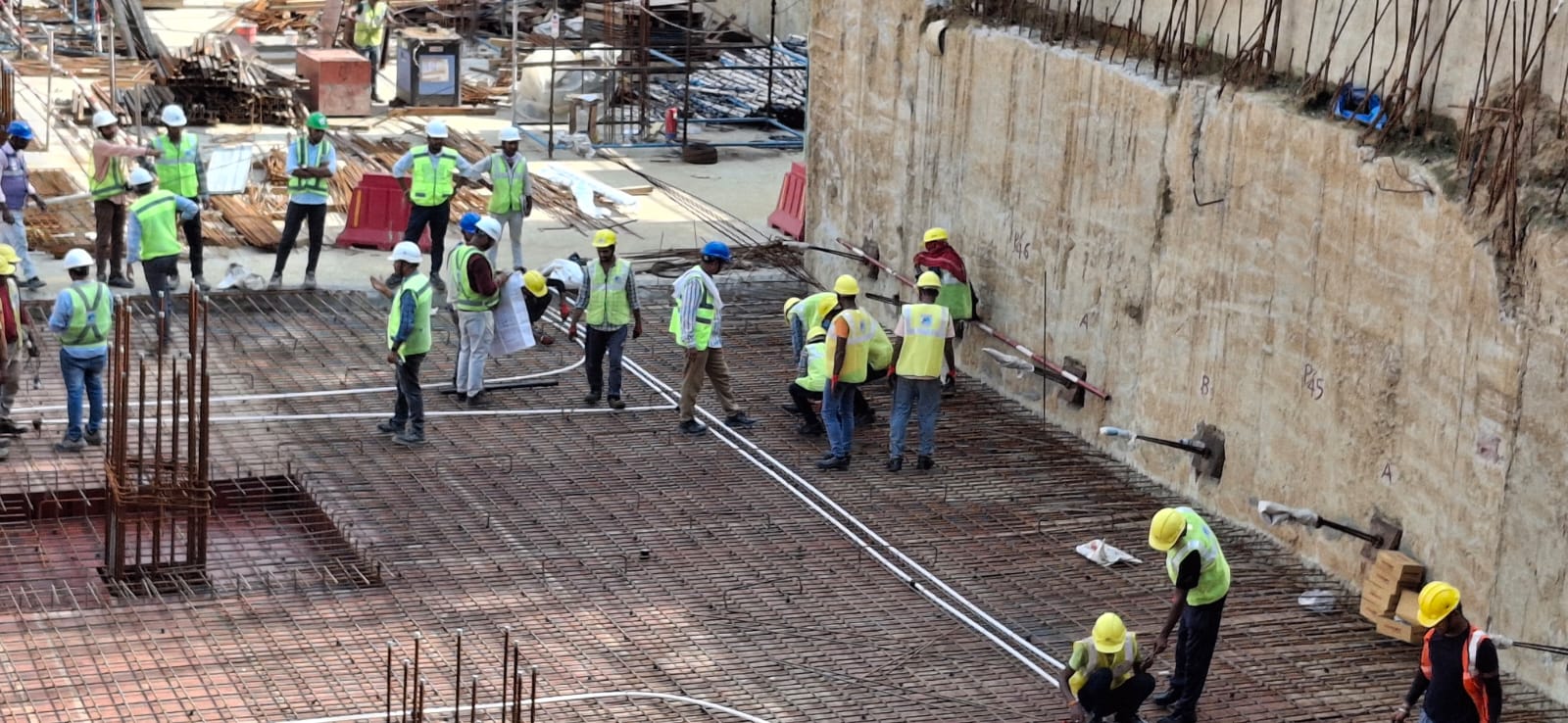 Construction progress